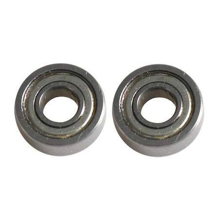 Big Horn Replacement Router Bit Guide Bearings, 1/4'' I.D. x 5/8'' O.D. 3/16" Height - R4Z Type, PK 2 19740